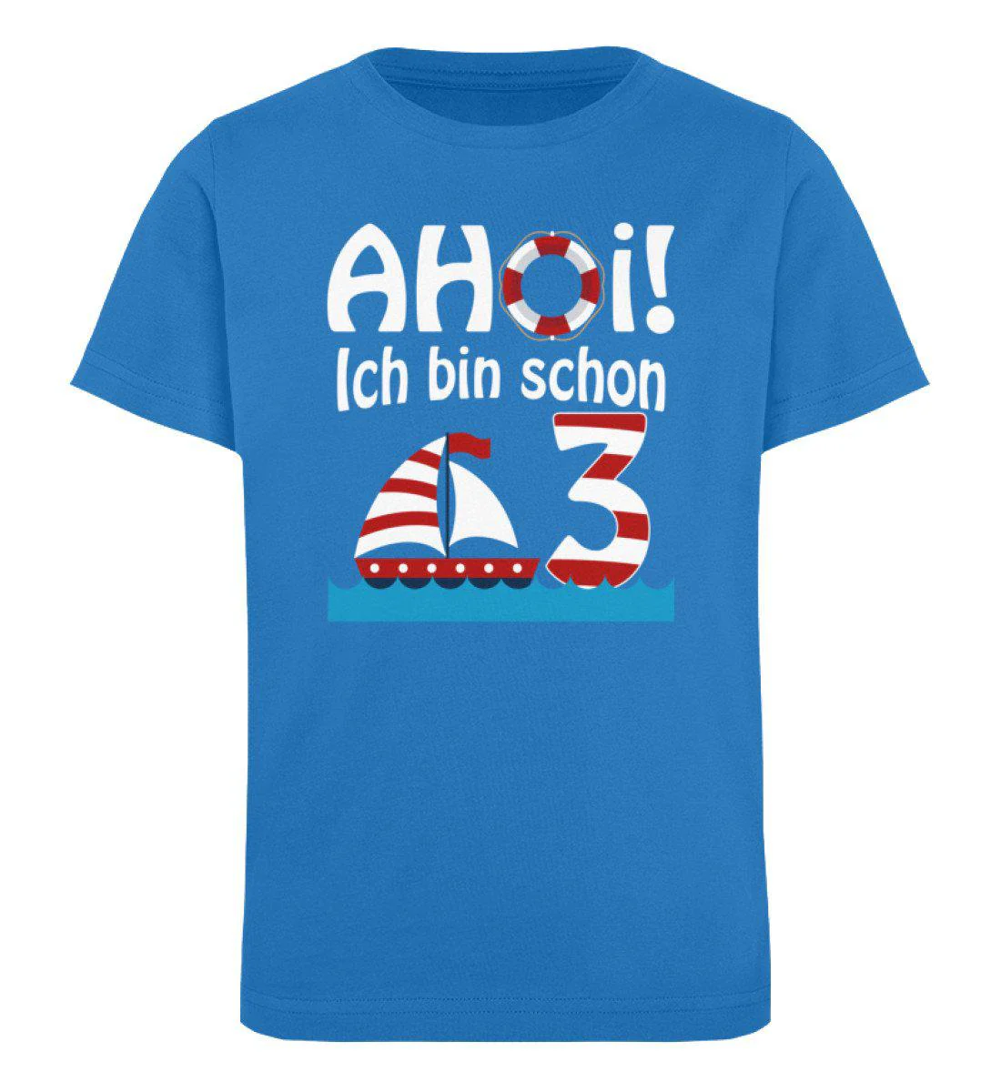Ahoi ich bin schon 3 · Kinder Premium Bio T-Shirt - Image 4