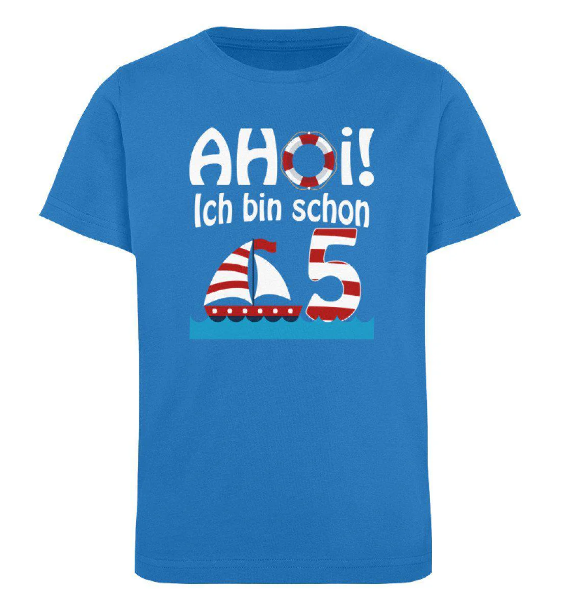 Ahoi ich bin schon 5 · Kinder Premium Bio T-Shirt - Image 4