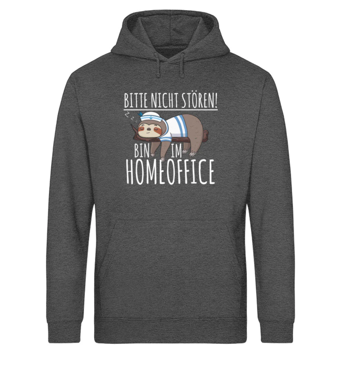 Bitte nicht stören Homeoffice · Unisex Bio Hoodie - Image 4