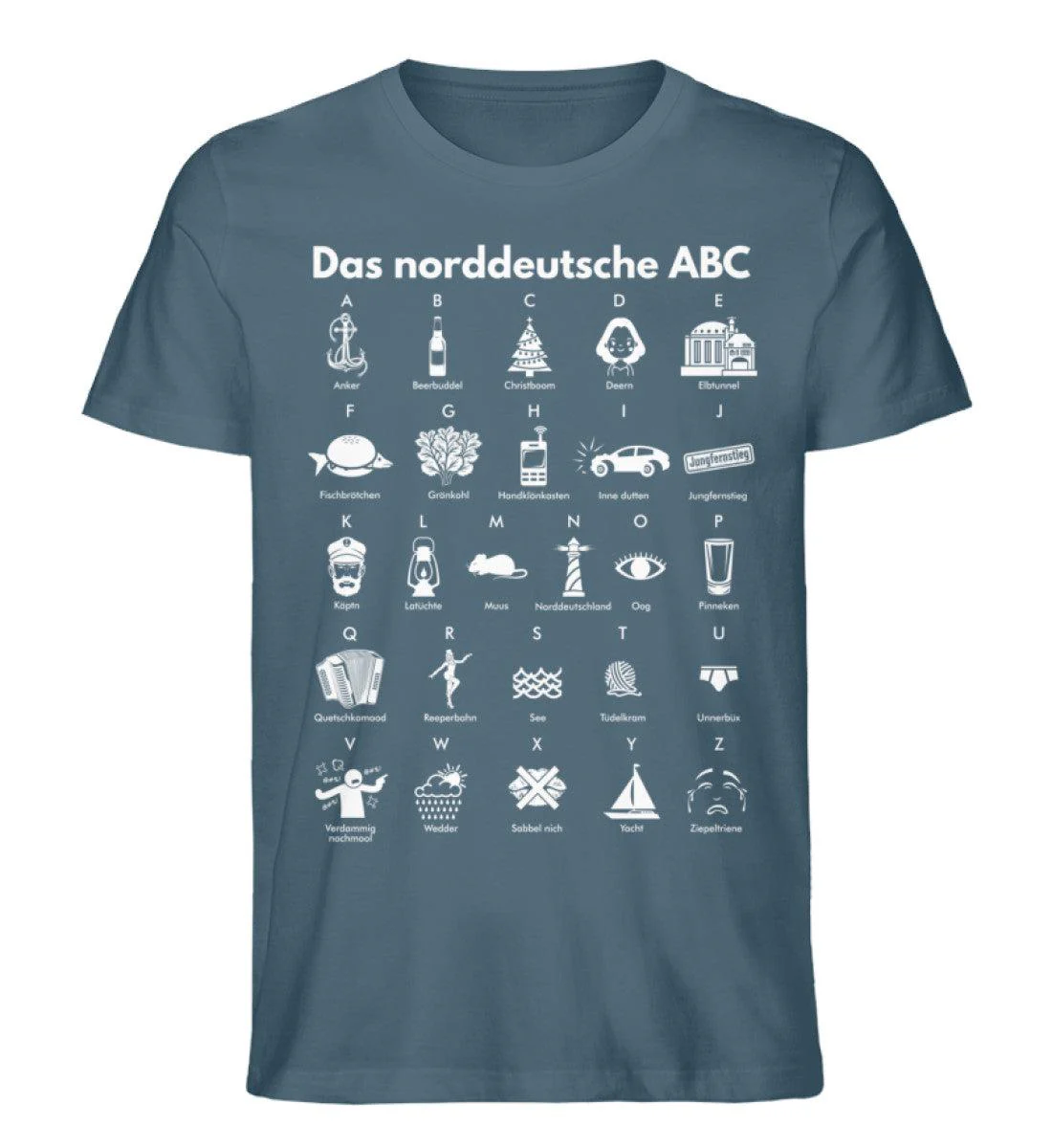 Das norddeutsche ABC · Herren Premium Bio T-Shirt - Image 2