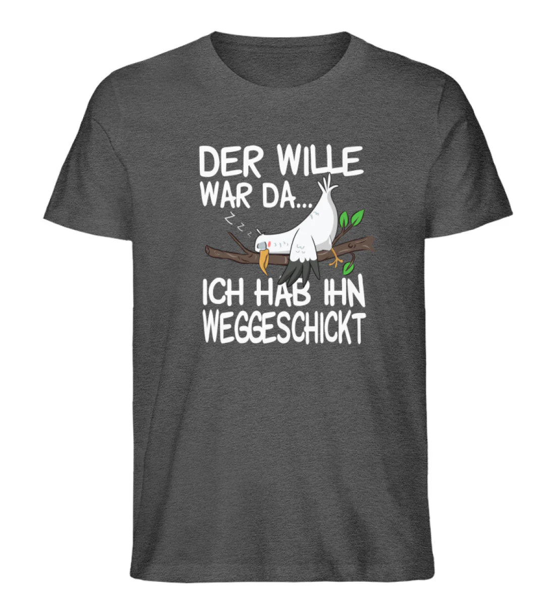 Der Wille war da weggeschickt · Herren Premium Bio T-Shirt - Image 3