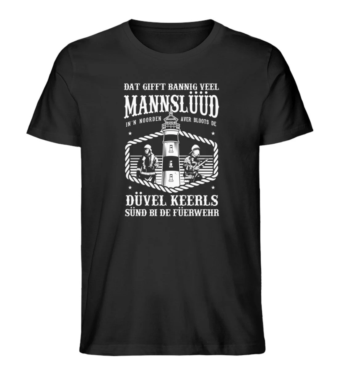 Düvel Keerls Füerwehr · Herren Premium Bio T-Shirt