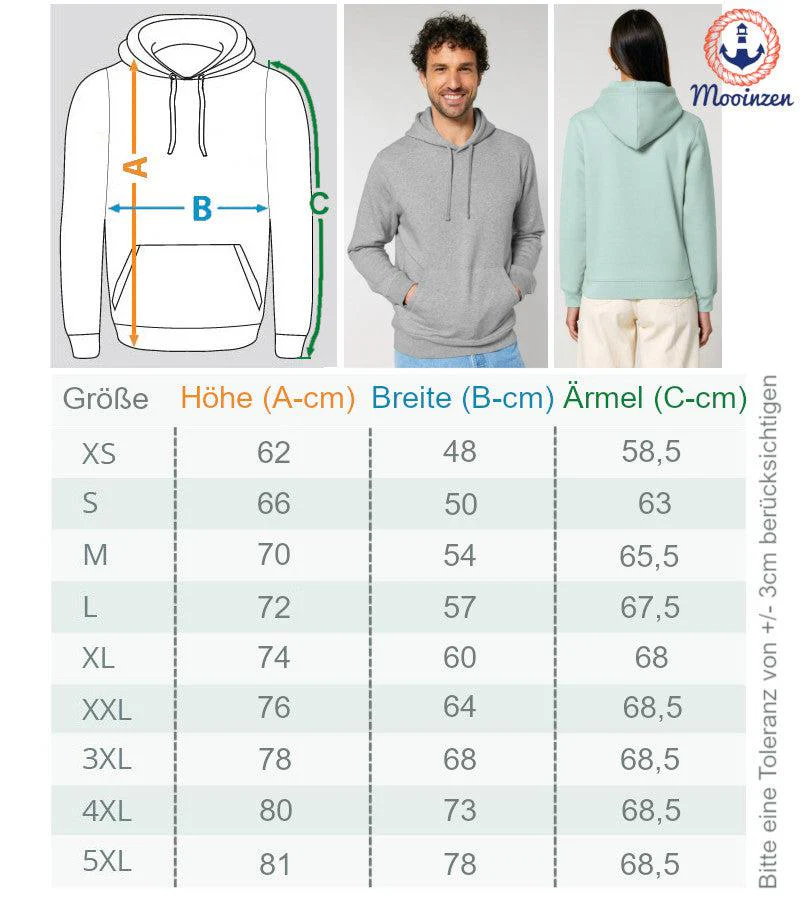 Faultier Moin · Unisex Bio Hoodie - Image 4