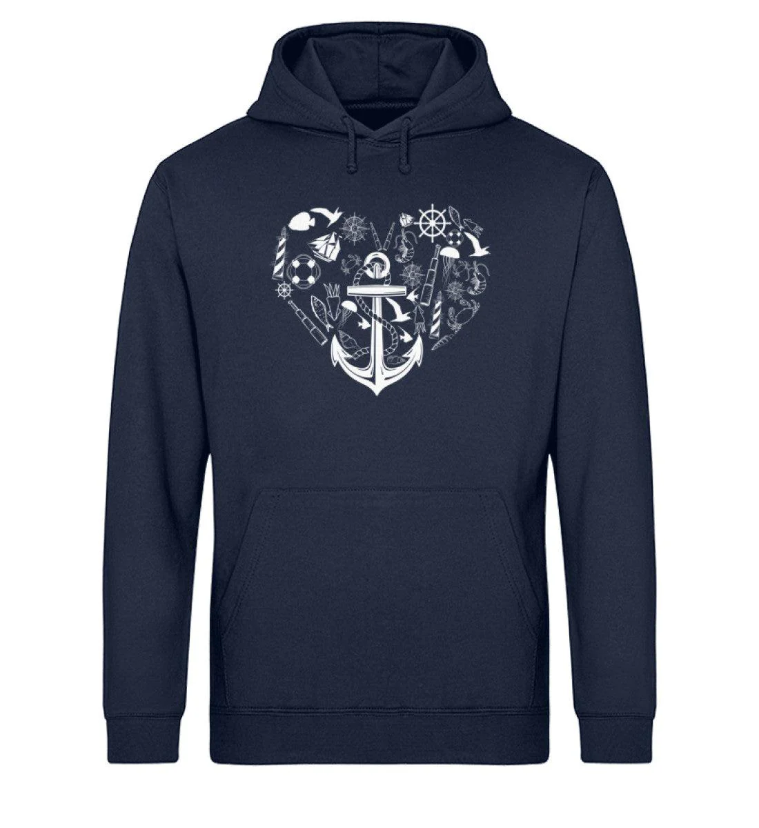 Herz Symbole · Unisex Bio Hoodie - Image 3