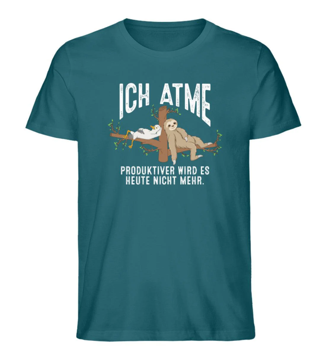 Ich atme Möwe Faultier · Herren Premium Bio T-Shirt - Image 6