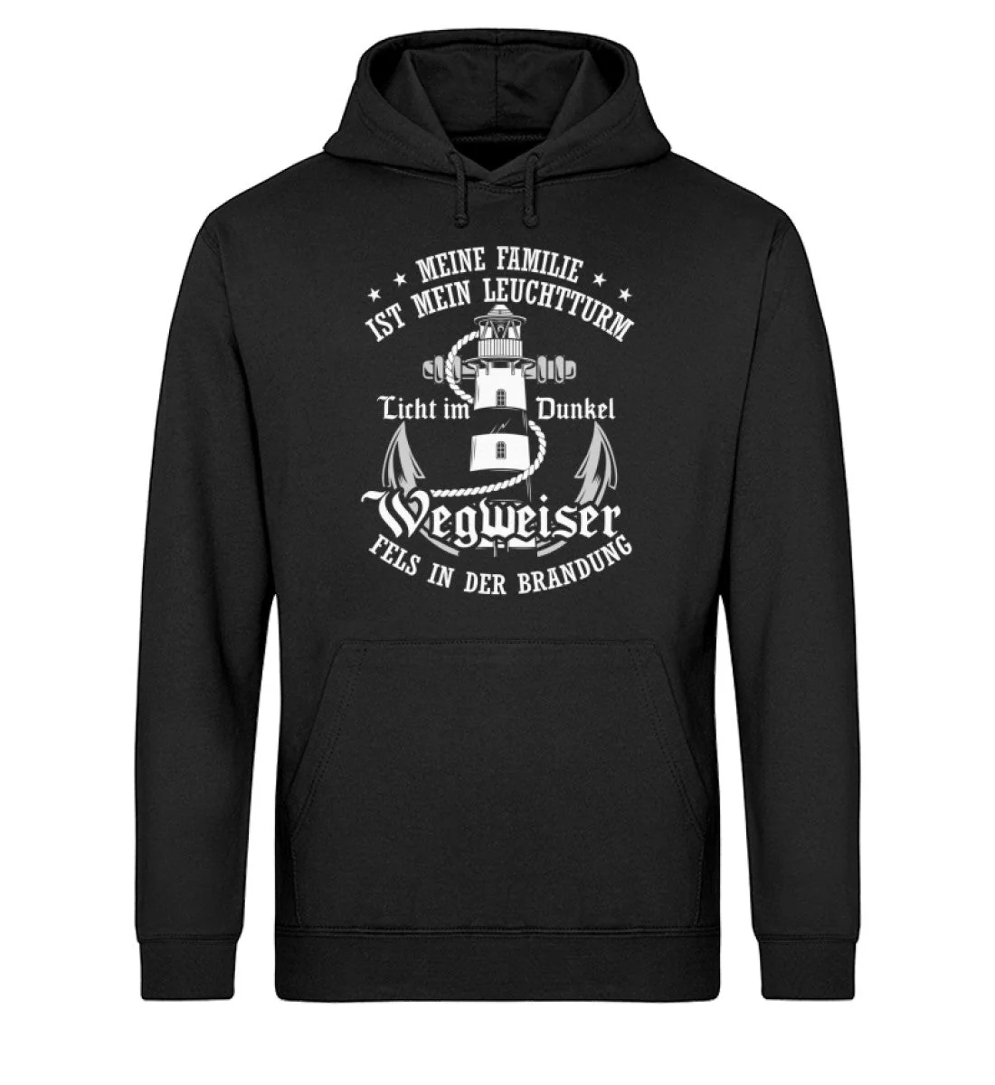 Meine Familie ist mein Leuchtturm · Unisex Bio Hoodie
