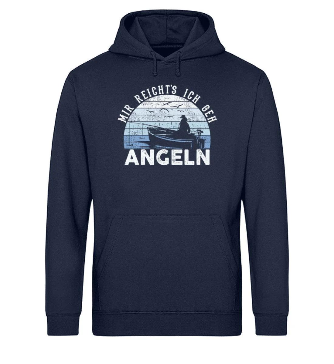 Mir reicht's ich geh Angeln · Unisex Bio Hoodie - Image 2