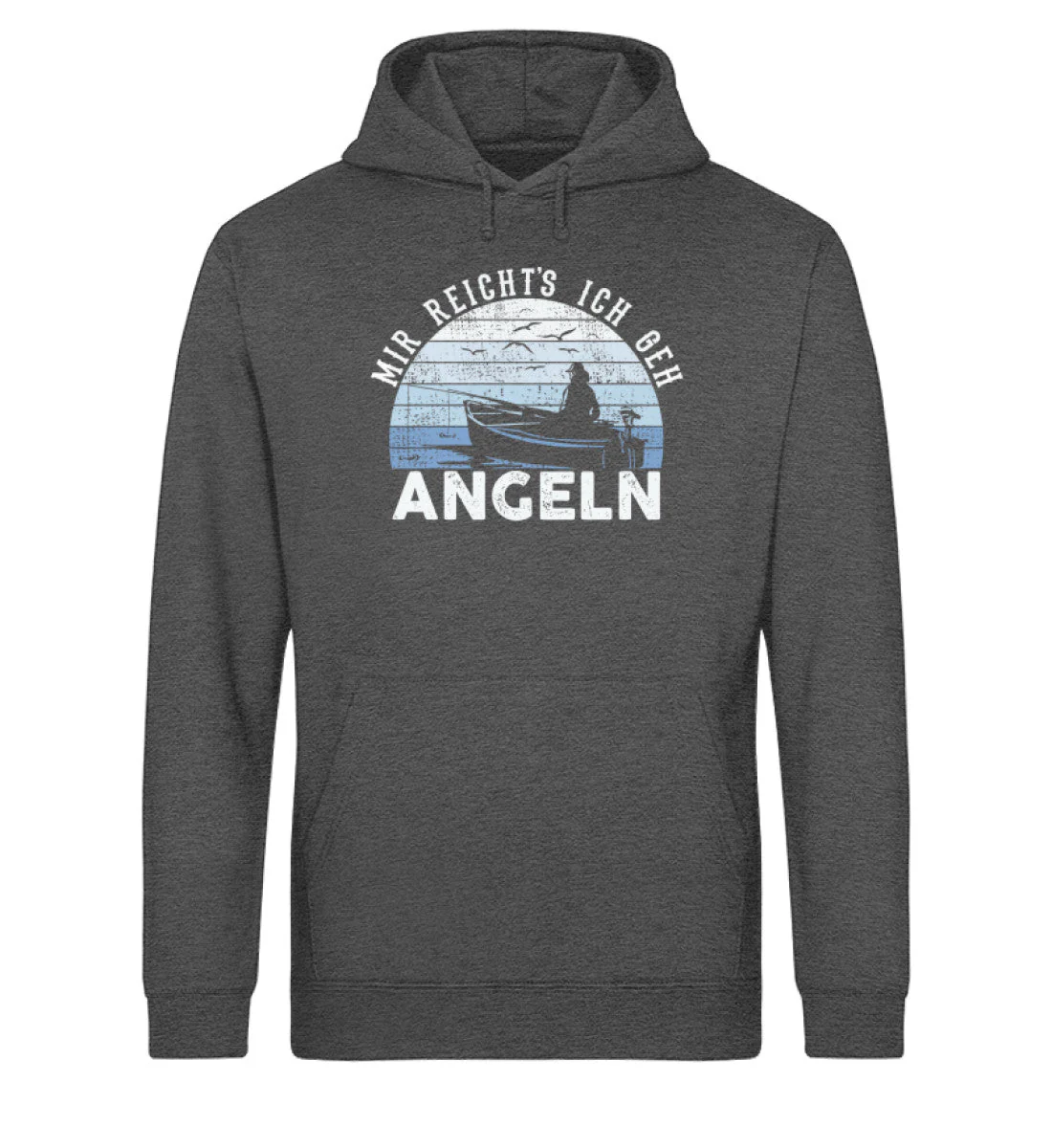 Mir reicht's ich geh Angeln · Unisex Bio Hoodie - Image 4