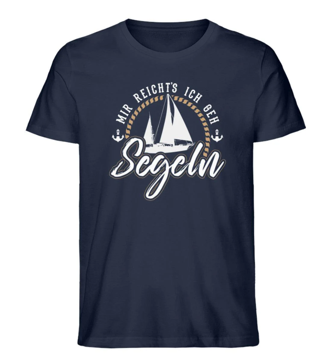 Mir reicht's ich geh Segeln · Herren Premium Bio T-Shirt - Image 3