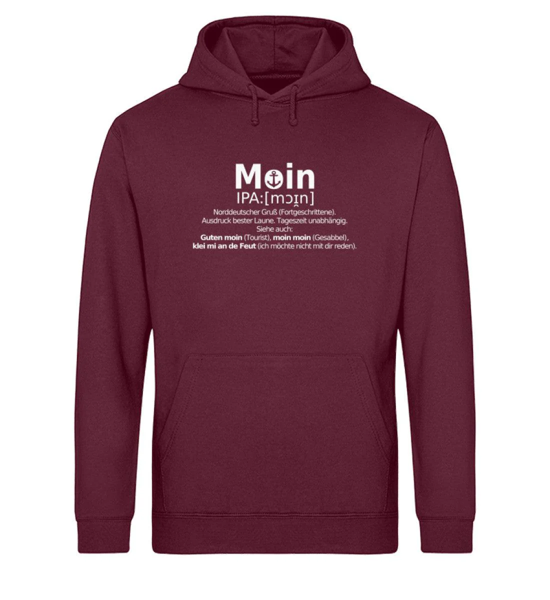 Moin Lexikon · Unisex Bio Hoodie - Image 2
