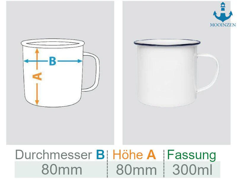 Moin Wellen · Emaille Tasse - Image 3
