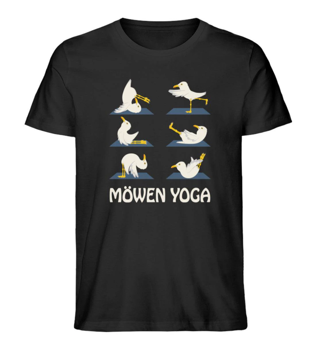 Möwen Yoga  2 · Herren Premium Bio T-Shirt