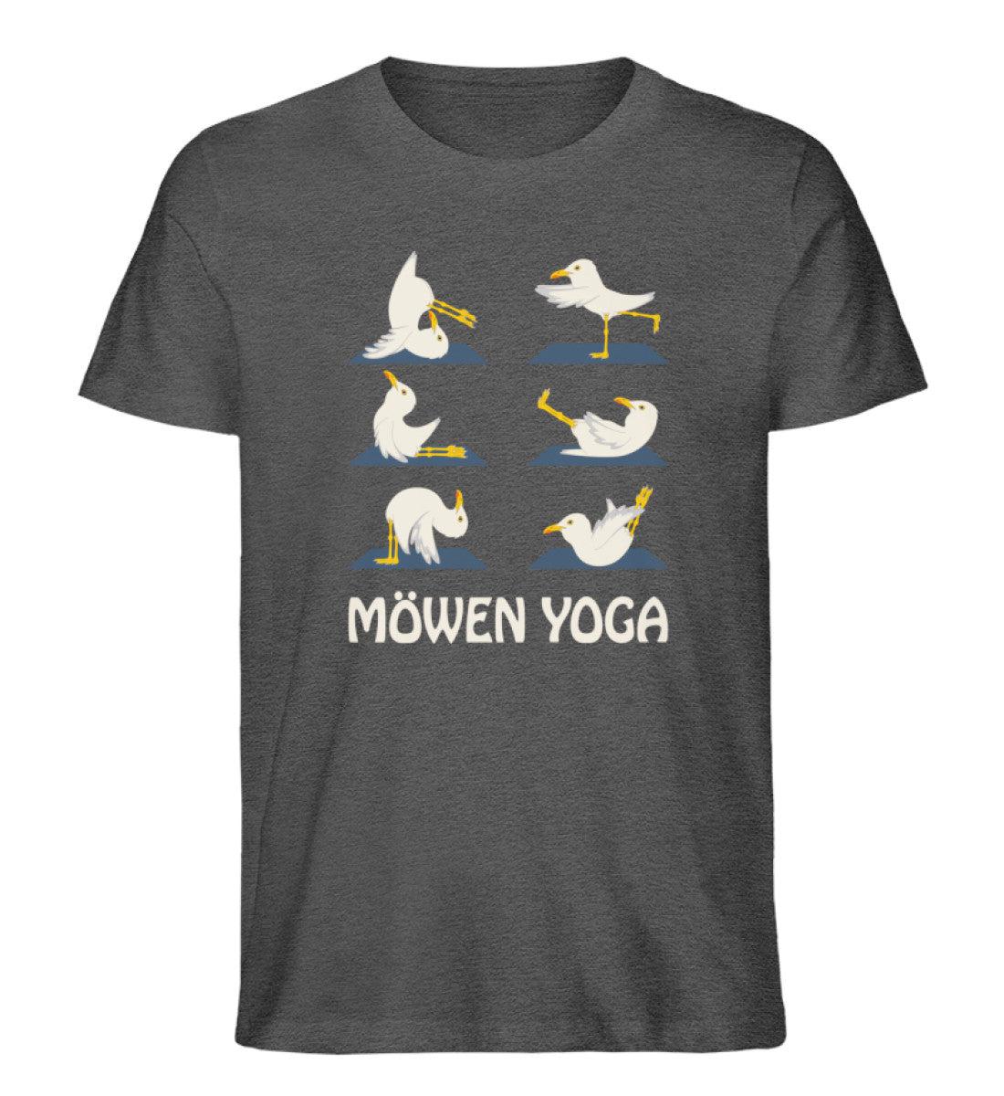 Möwen Yoga  2 · Herren Premium Bio T-Shirt - Image 3