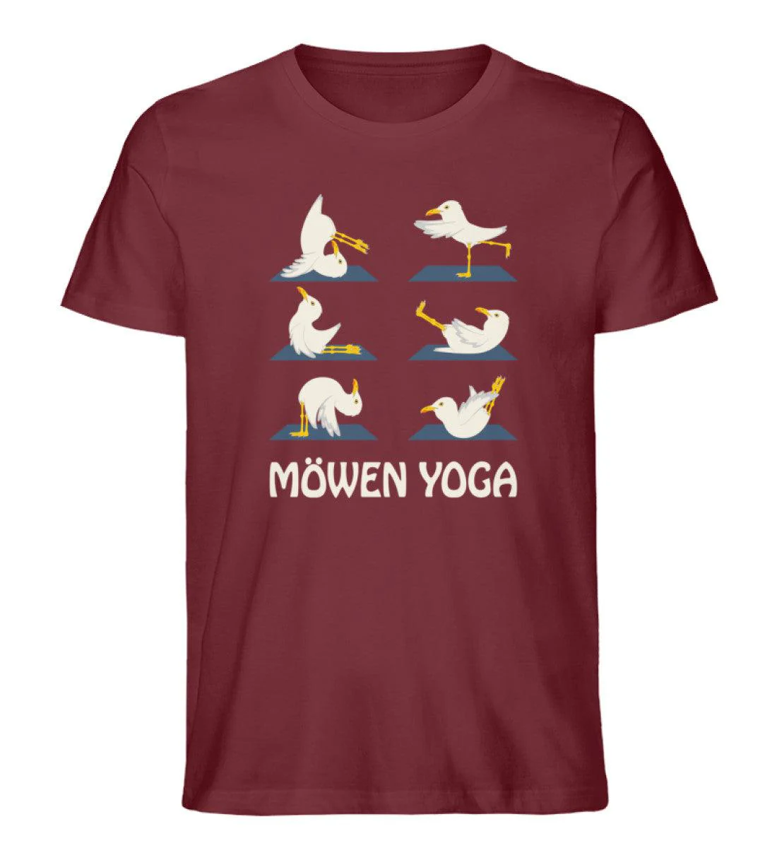 Möwen Yoga  2 · Herren Premium Bio T-Shirt - Image 4