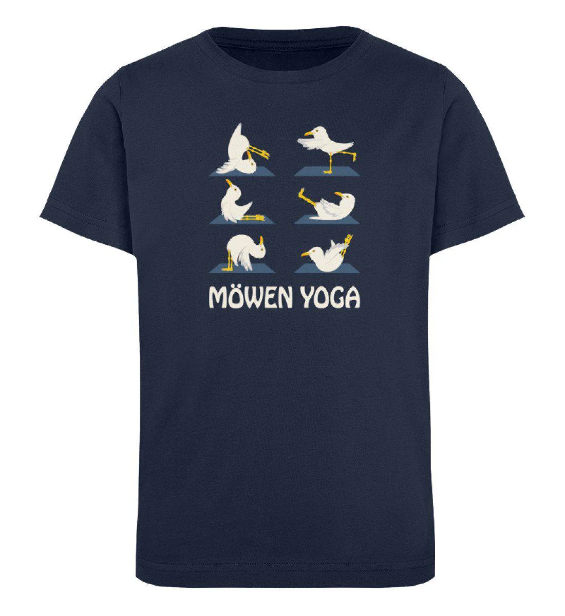 Möwen Yoga 2 · Kinder Premium Bio T-Shirt - Image 3