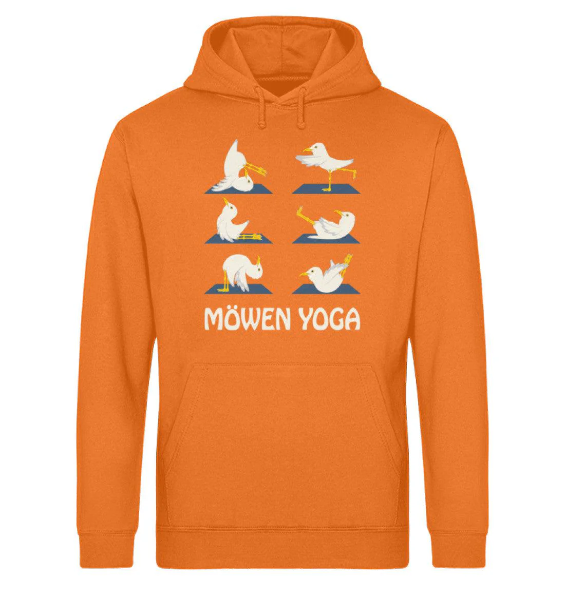 Möwen Yoga 2 · Unisex Bio Hoodie - Image 4