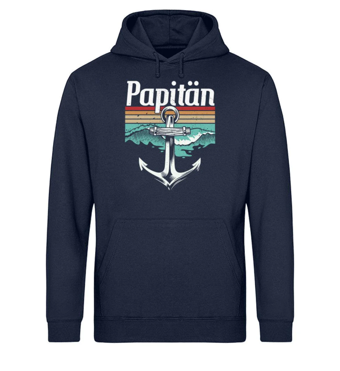 Papitän Retro · Unisex Bio Hoodie - Image 3