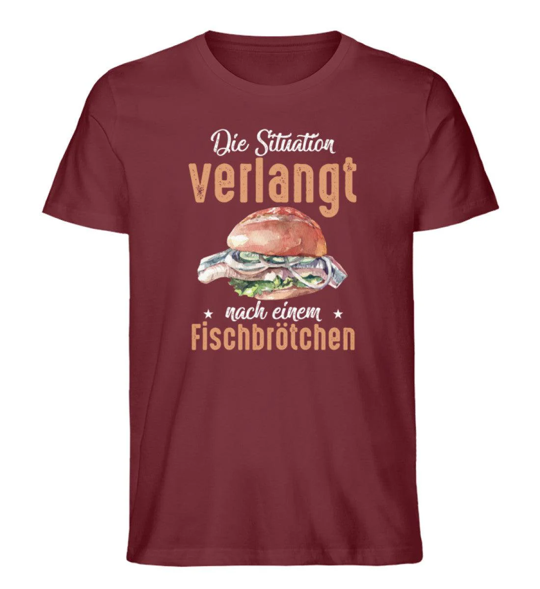 Situation verlangt Fischbrötchen · Herren Premium Bio T-Shirt - Image 4