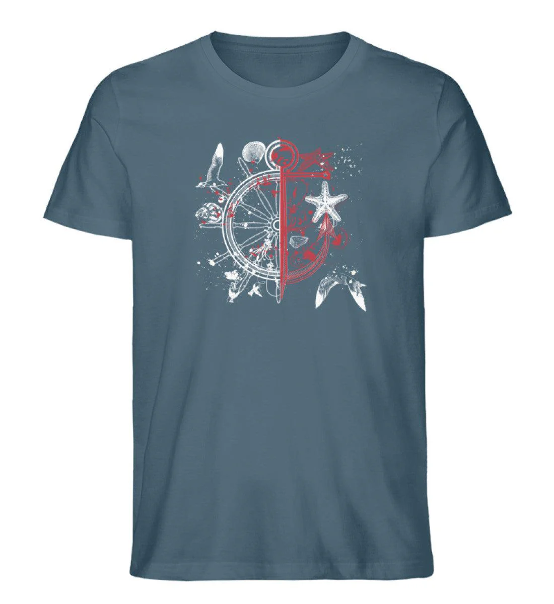 Steuerrad Abstrakt · Herren Premium Bio T-Shirt - Image 2