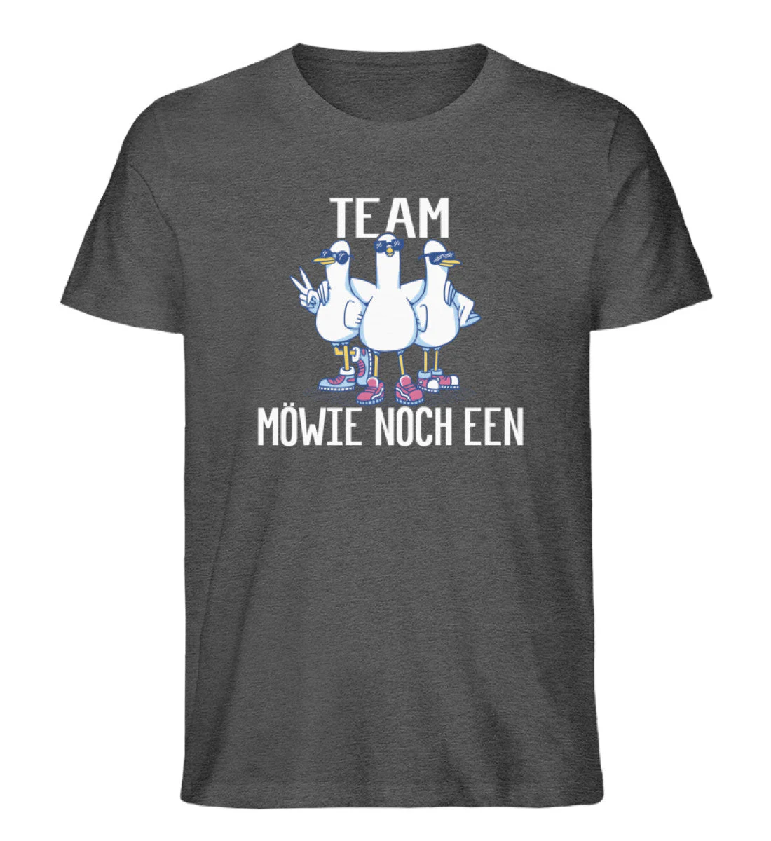 Team Möwie noch een · Herren Premium Bio T-Shirt - Image 2