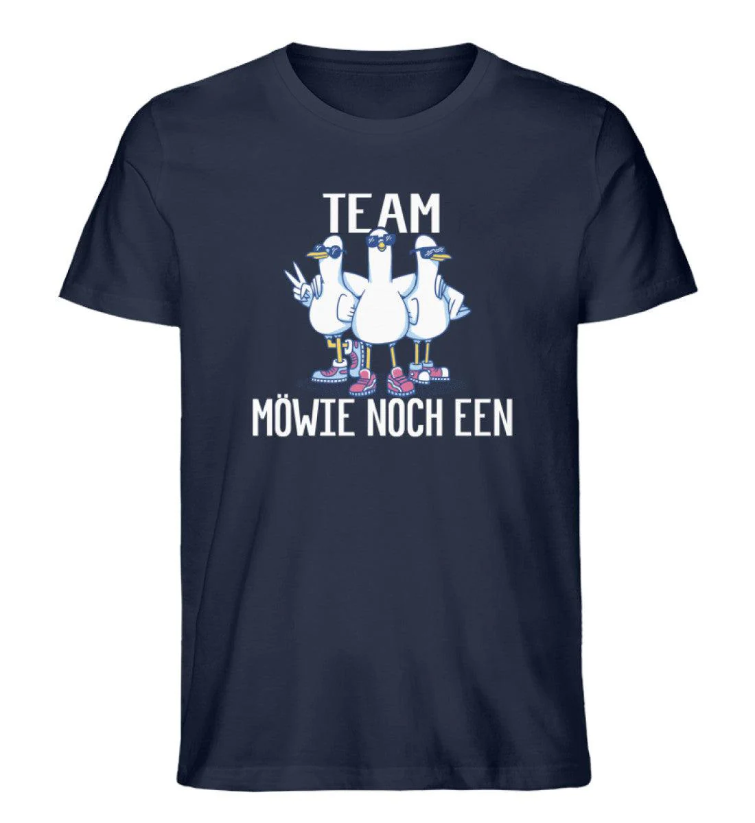 Team Möwie noch een · Herren Premium Bio T-Shirt - Image 3